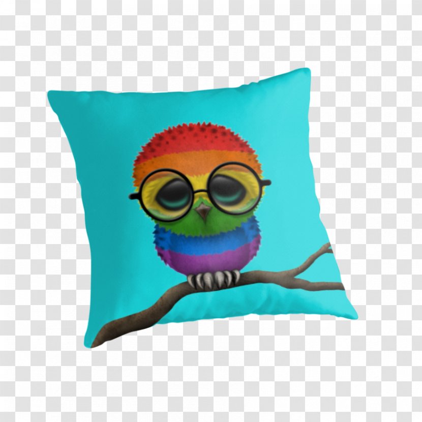 Owl Apple IPhone 7 Plus Glasses Throw Pillows - Watercolor - Lgbt Rainbow Transparent PNG