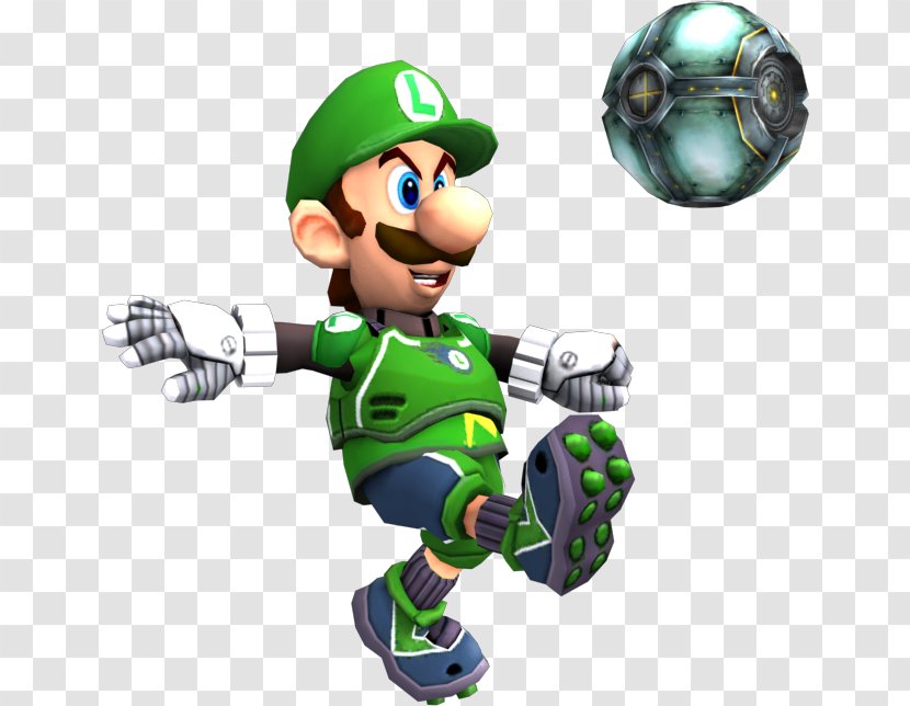 Mario Strikers Charged Super & Luigi: Superstar Saga - Luigi Transparent PNG