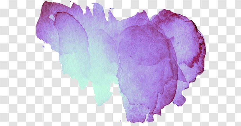 Watercolor Painting Purple Transparency - Frame - Violet Filament Transparent PNG