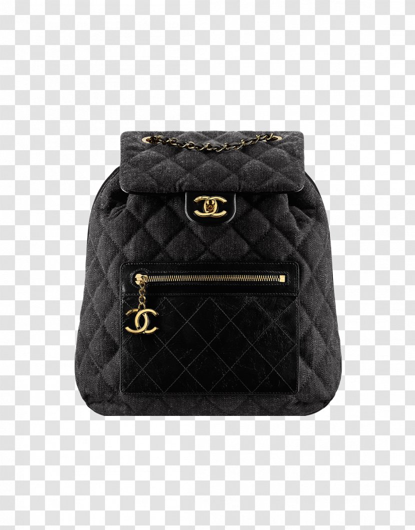 Chanel Handbag Backpack Fashion - Black - Bag Transparent PNG