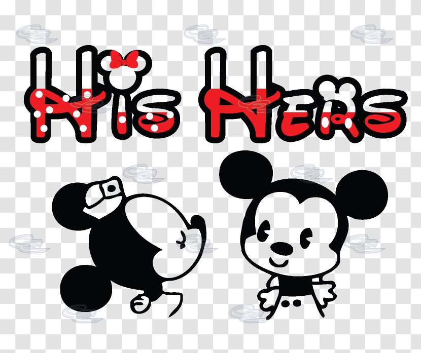 Minnie Mouse Mickey The Kiss Drawing - Silhouette - Bear Printing Transparent PNG