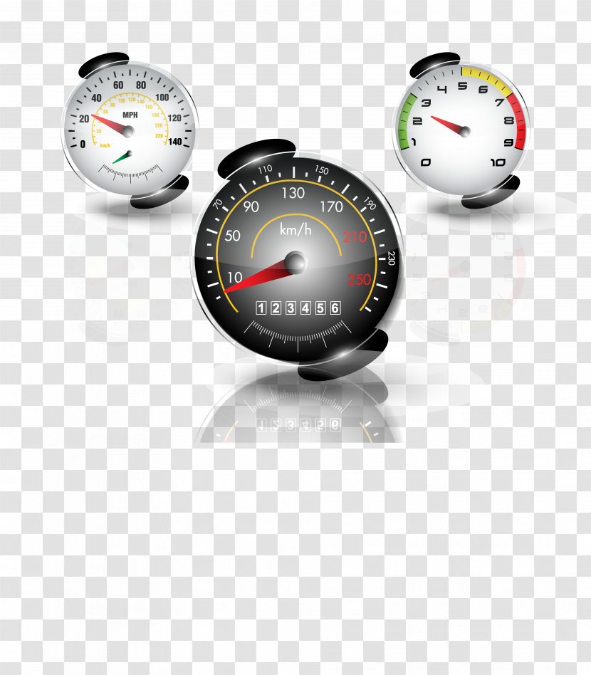Car Speedometer - Tachometer - Speed Table Transparent PNG