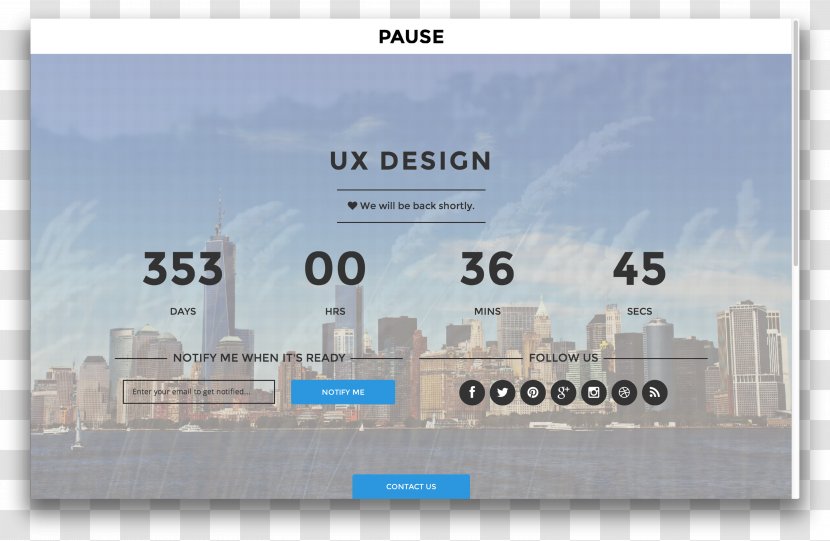 Brand Sky Plc Font - Time Countdown Design Transparent PNG