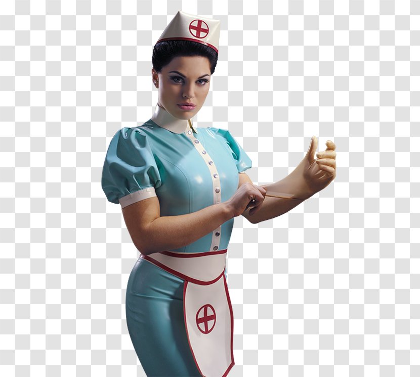 Nurse's Cap Costume Nurse Uniform Hospital - Figurine Transparent PNG