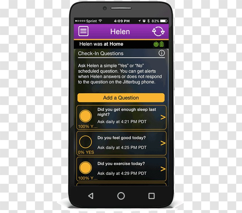 Feature Phone Smartphone Handheld Devices Mobile App Jitterbug A622LJBS1 - User Profile - 8 GBBlackCDMAElderly Care Transparent PNG