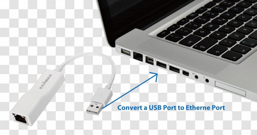 Laptop Fast Ethernet Adapter Gigabit - Electronics Transparent PNG