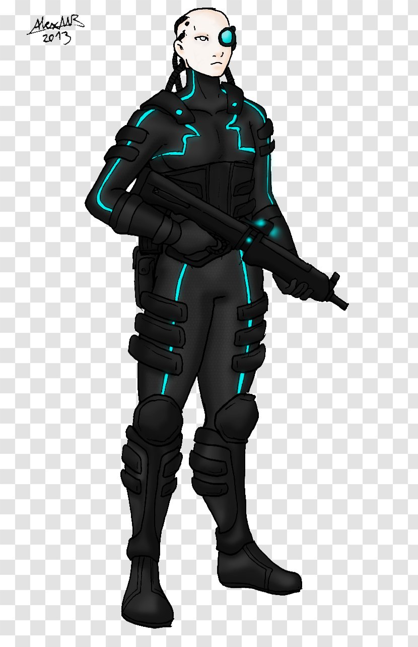 Costume Design Mercenary Figurine Character - NEBULOSA Transparent PNG