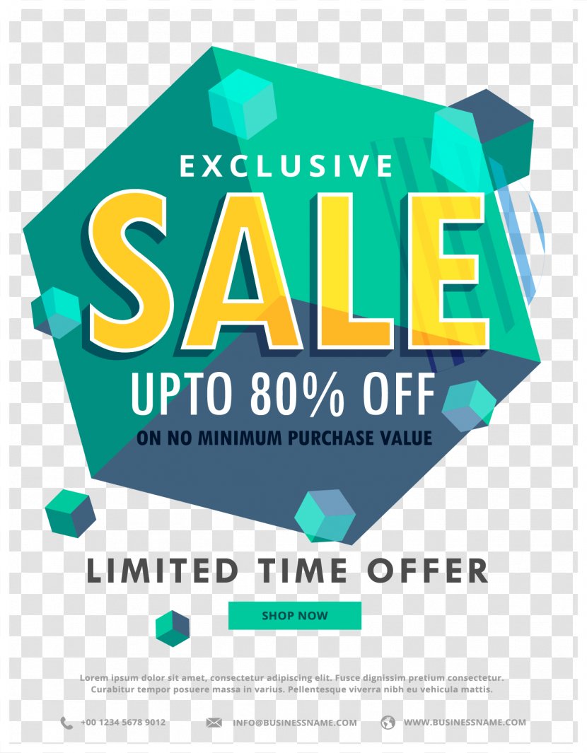 Royalty-free Illustration - Photography - Hexagonal Emerald Discount Poster Transparent PNG