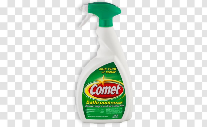 Bleach Comet Bathroom Cleaner Spray Toilet Bowl Cleaners - Baths Transparent PNG