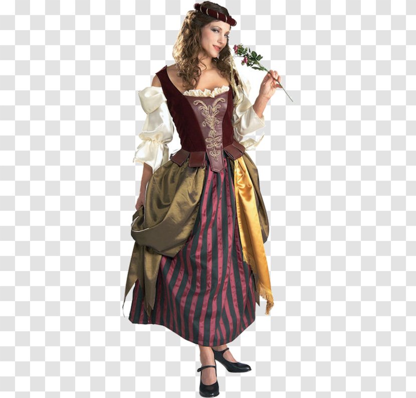 Costume Robe Renaissance Dress Clothing - Halloween - Female Warrior Transparent PNG