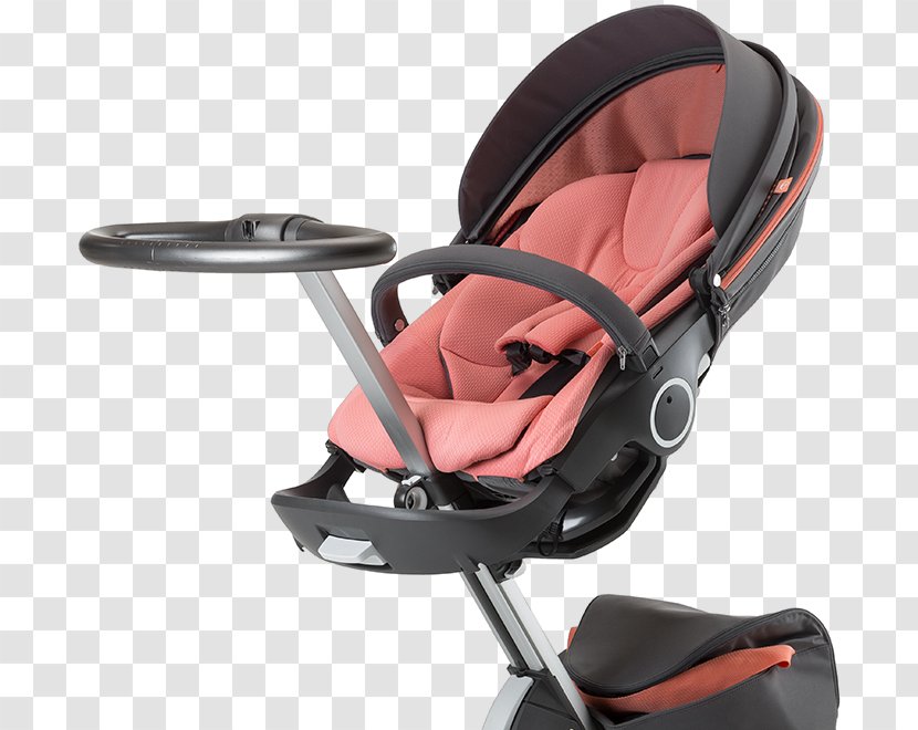 Stokke Xplory Baby Transport Infant AS Stroller Summer Kit - Red - Leisurely Strolling Transparent PNG