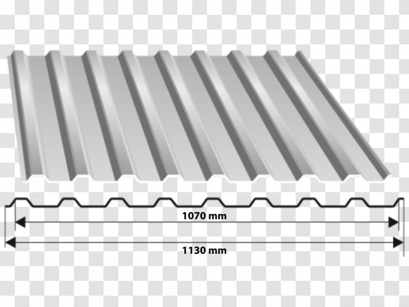 Corrugated Galvanised Iron Sheet Metal Building Materials Trapezblech - Hardware Transparent PNG