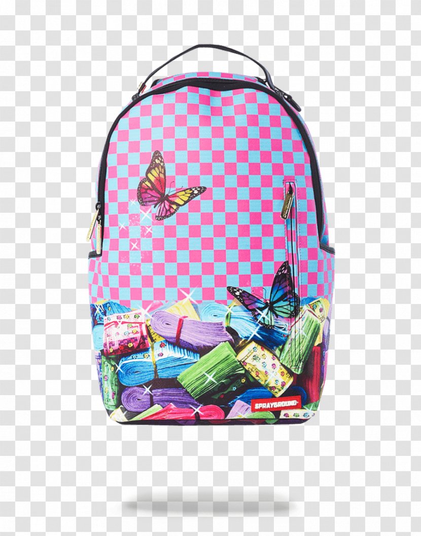 Sprayground Backpack Bag Zipper Pocket - Clothing Accessories - Coolest High School Backpacks Transparent PNG