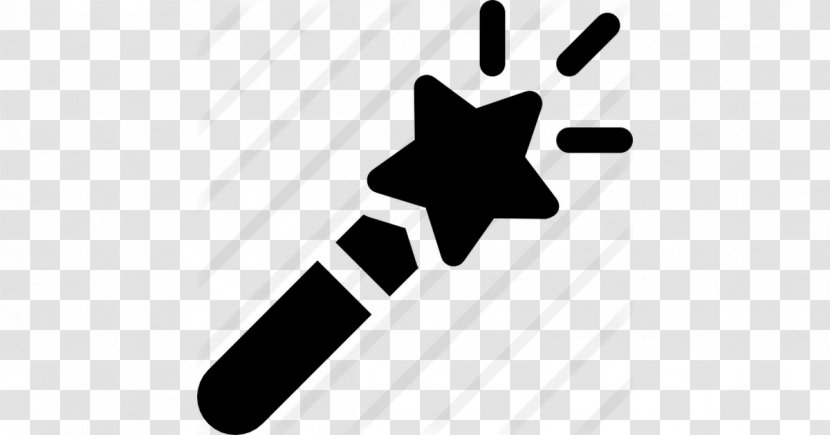 Black And White Finger - Wand Transparent PNG