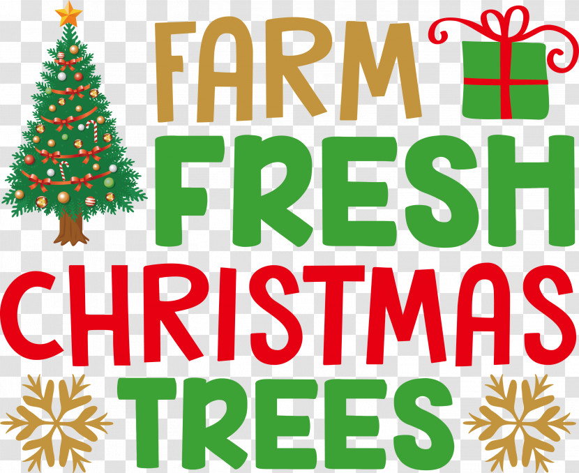 Farm Fresh Christmas Trees Christmas Tree Transparent PNG