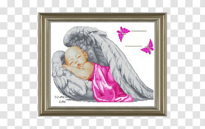 Angel Embroidery Cross-stitch Needlework - Flower Transparent PNG