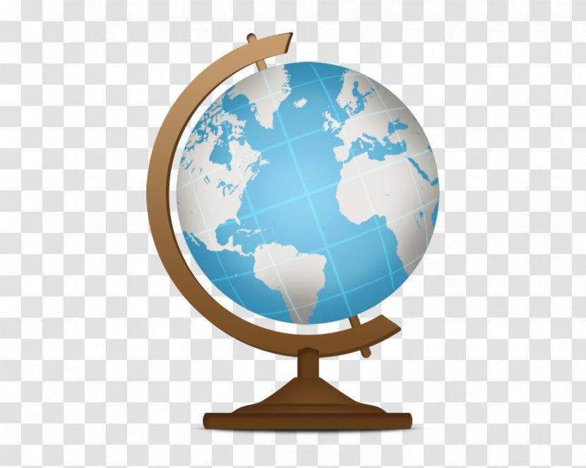 Globe World Map Icon - Geography Transparent PNG