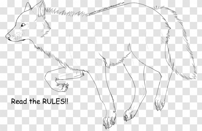 Line Art Dog DeviantArt Sketch - Arm Transparent PNG