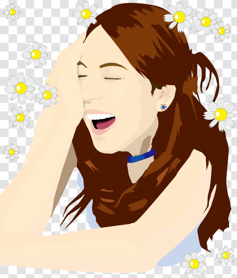 Face Smile Woman Clip Art - Frame - Happy Beauty Transparent PNG