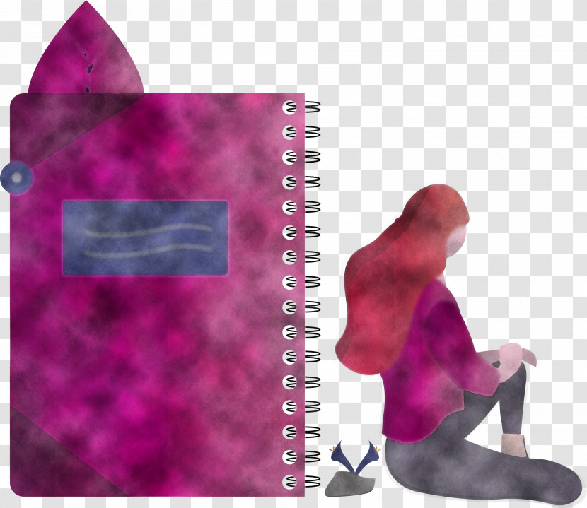 Notebook Girl Transparent PNG