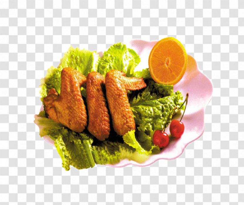 Fast Food Buffalo Wing French Fries Hamburger Fish Finger - Vegetable - A Chicken Wings Transparent PNG