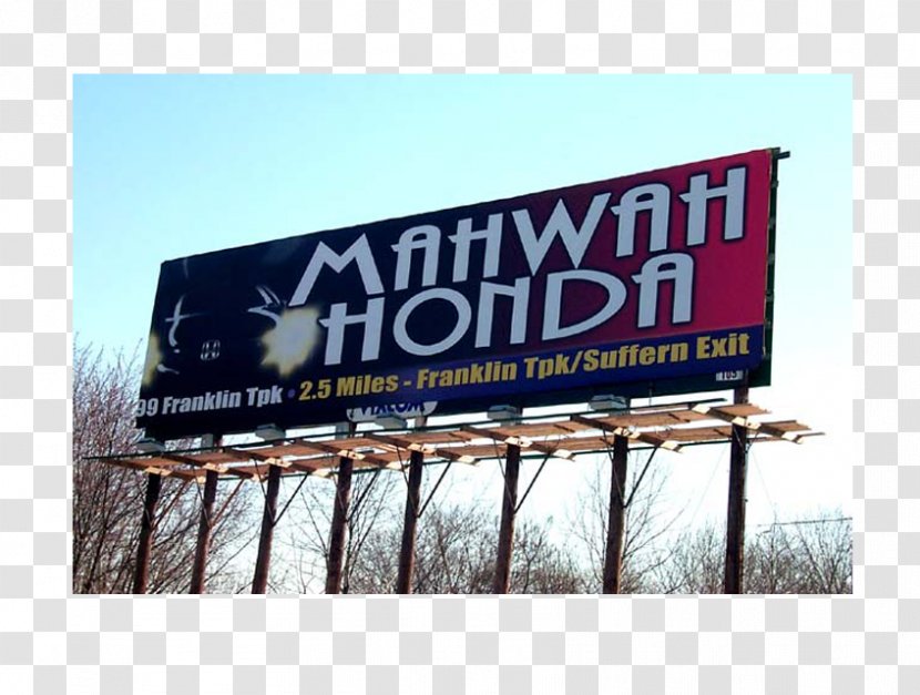 Mahwah Honda Billboard Advertising Signage Transparent PNG