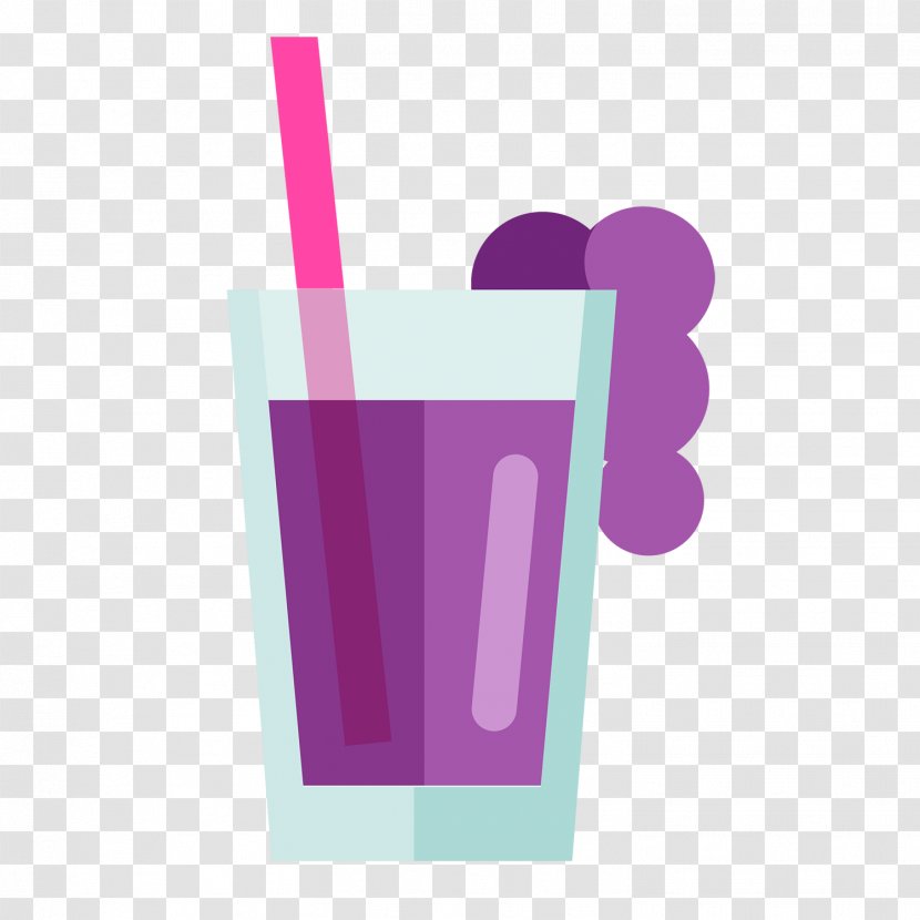 Juice Vector Graphics Adobe Illustrator Illustration Flat Design - Grape Transparent PNG