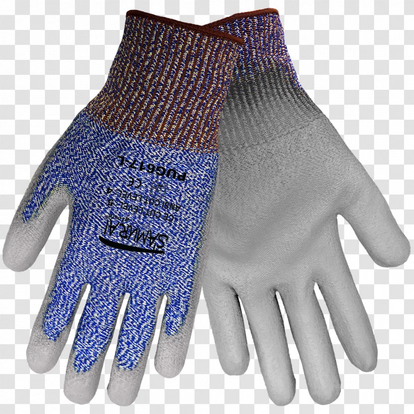 Cut-resistant Gloves Cycling Glove Global And Safety Manufacturing. Inc. Polyurethane - Leather - Artificial Transparent PNG