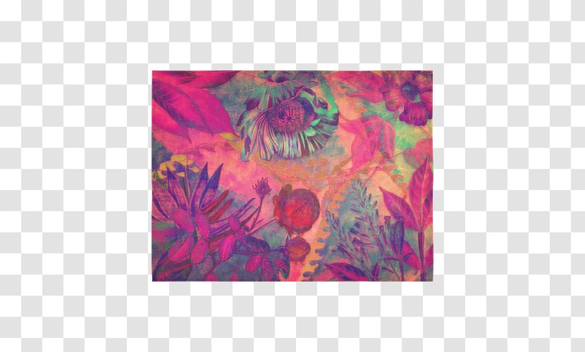 Place Mats Acrylic Paint Pink M Dye Rectangle - Petal - Tapestry Transparent PNG