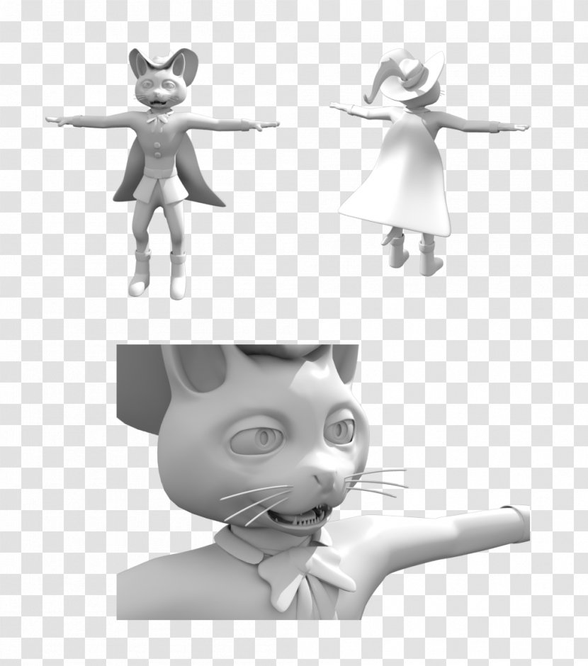 Puss In Boots Three-dimensional Space Character 3D Modeling Transparent PNG