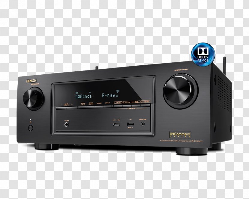 AV Receiver Denon AVR-X2200W Home Theater Systems AVR X2400H - Avrx2200w - What Hifi Sound And Vision Transparent PNG