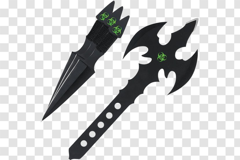 Throwing Knife Hunting & Survival Knives Bowie - Weapon - Axe Transparent PNG