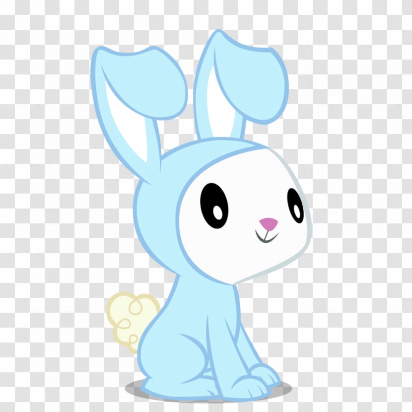 Easter Bunny Rainbow Dash Fluttershy Pinkie Pie Pony - Flower - Cartoon Blue Squat Transparent PNG