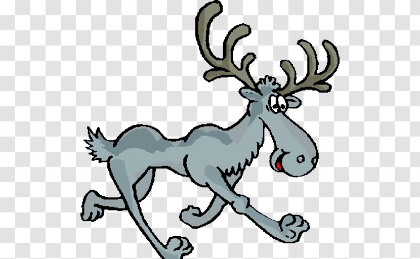 Reindeer Moose Yee-haw Clip Art - Deer Transparent PNG