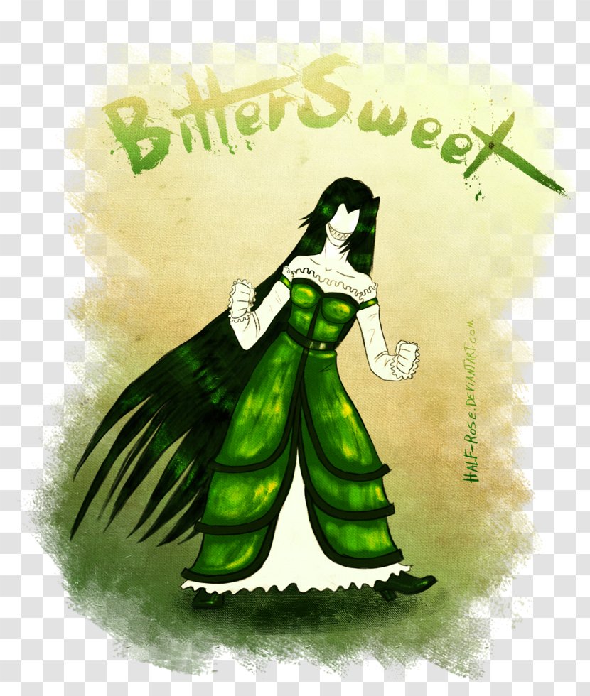 Illustration Costume Cartoon Character Font - Green - Bittersweet Poster Transparent PNG