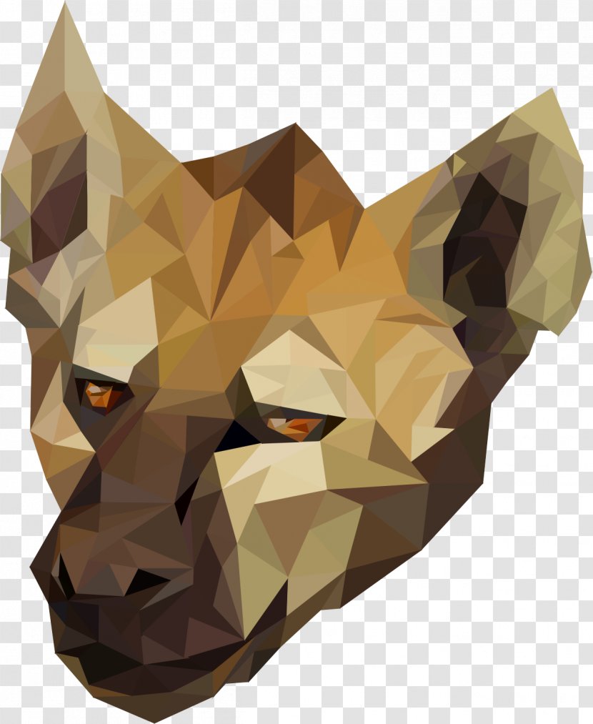 Art Illustration Image Hyena Low Poly - Fictional Character - Alligator Transparent PNG