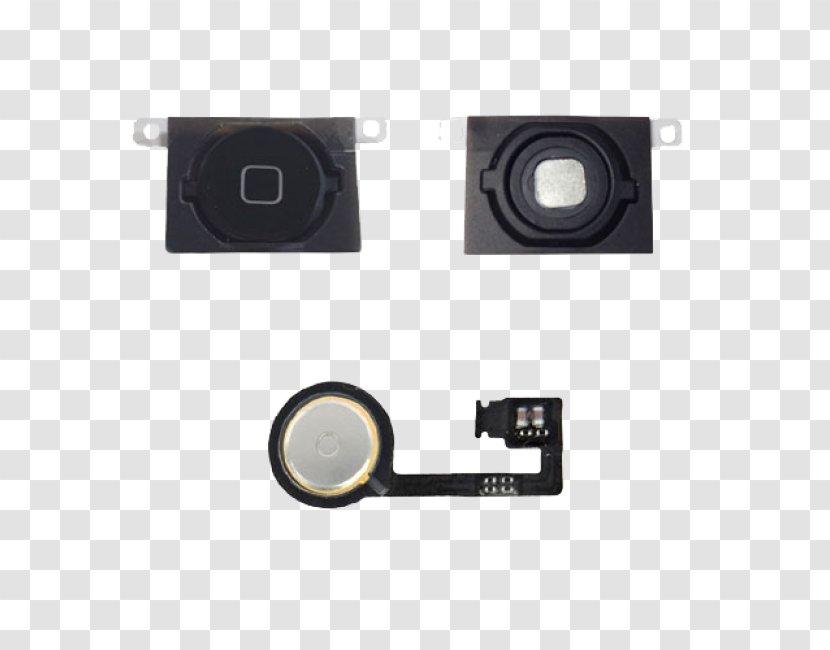 IPhone 4S 3G Button Electrical Cable - Flexible Flat Transparent PNG
