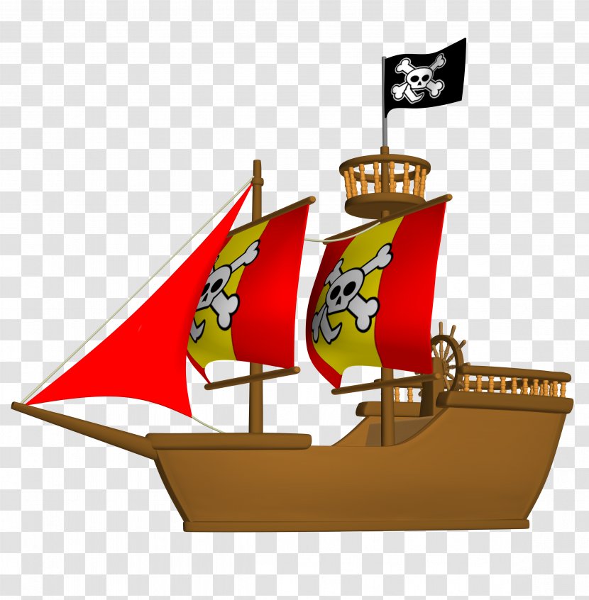 Sailing Ship Clip Art - Naval Architecture - Pirate Transparent PNG