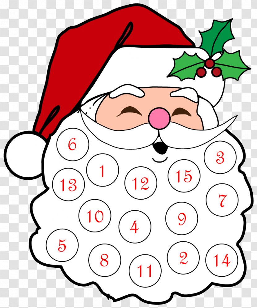 Santa Claus Christmas Tree Advent Calendars Ornament Transparent PNG