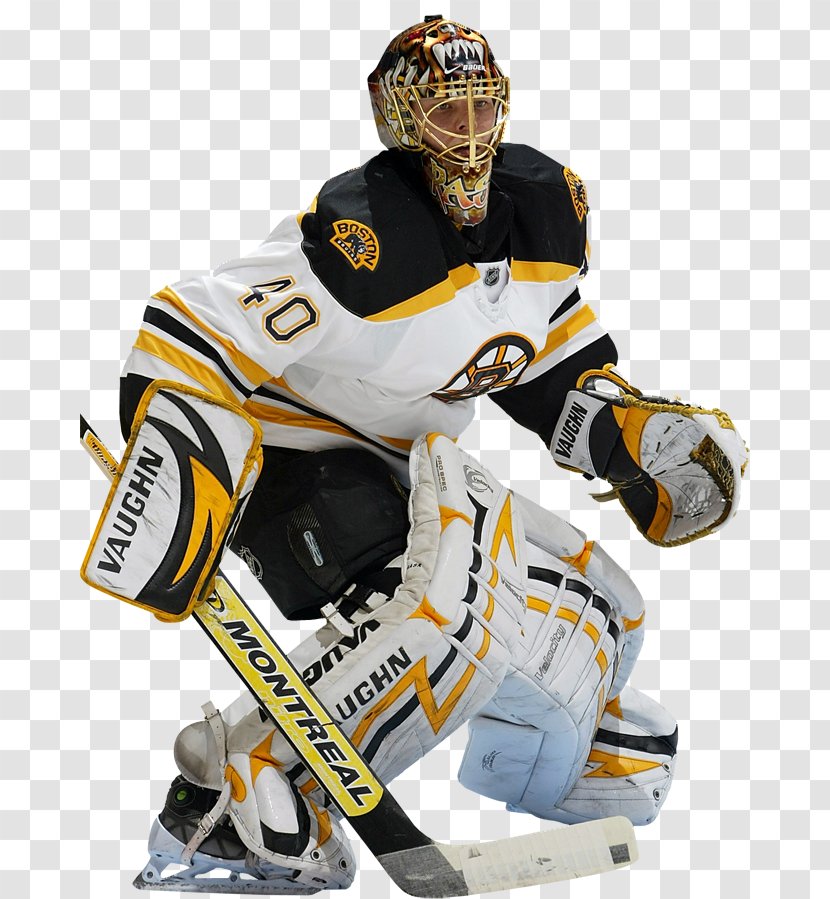 Goaltender Mask Boston Bruins 2012–13 NHL Season Ice Hockey - Protective Equipment - Headgear Transparent PNG