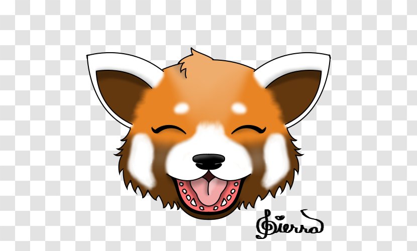 Red Fox Dog Whiskers Clip Art Snout - Giant Panda Transparent PNG