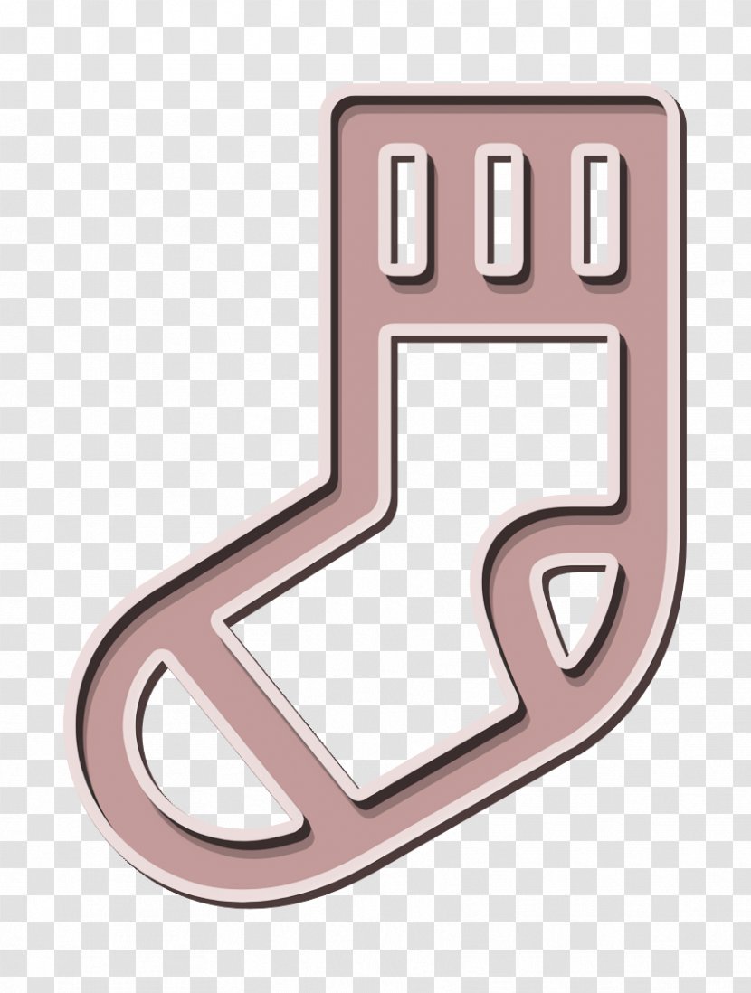 Clothing Icon Sock Winter - Symbol Metal Transparent PNG