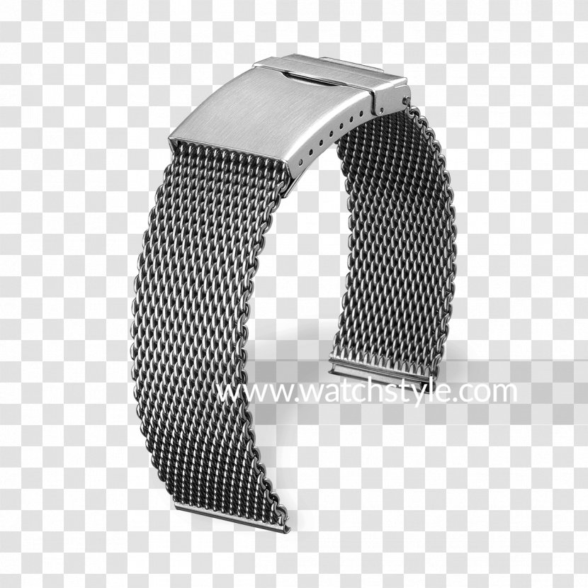 Steel Watch Strap Armani Mesh Transparent PNG