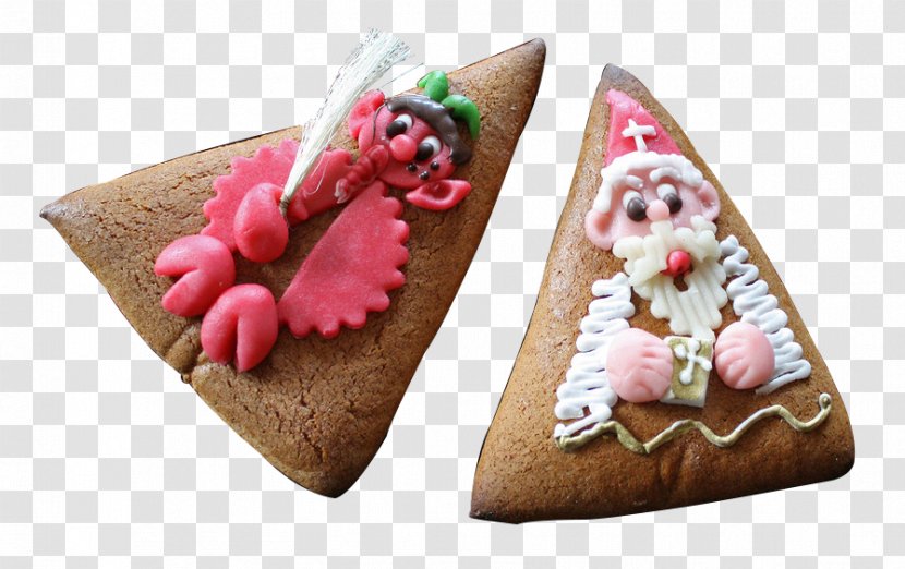 Cream Christmas Cookie Pastry - Baking - Cartoon Triangle Baked Cookies Transparent PNG