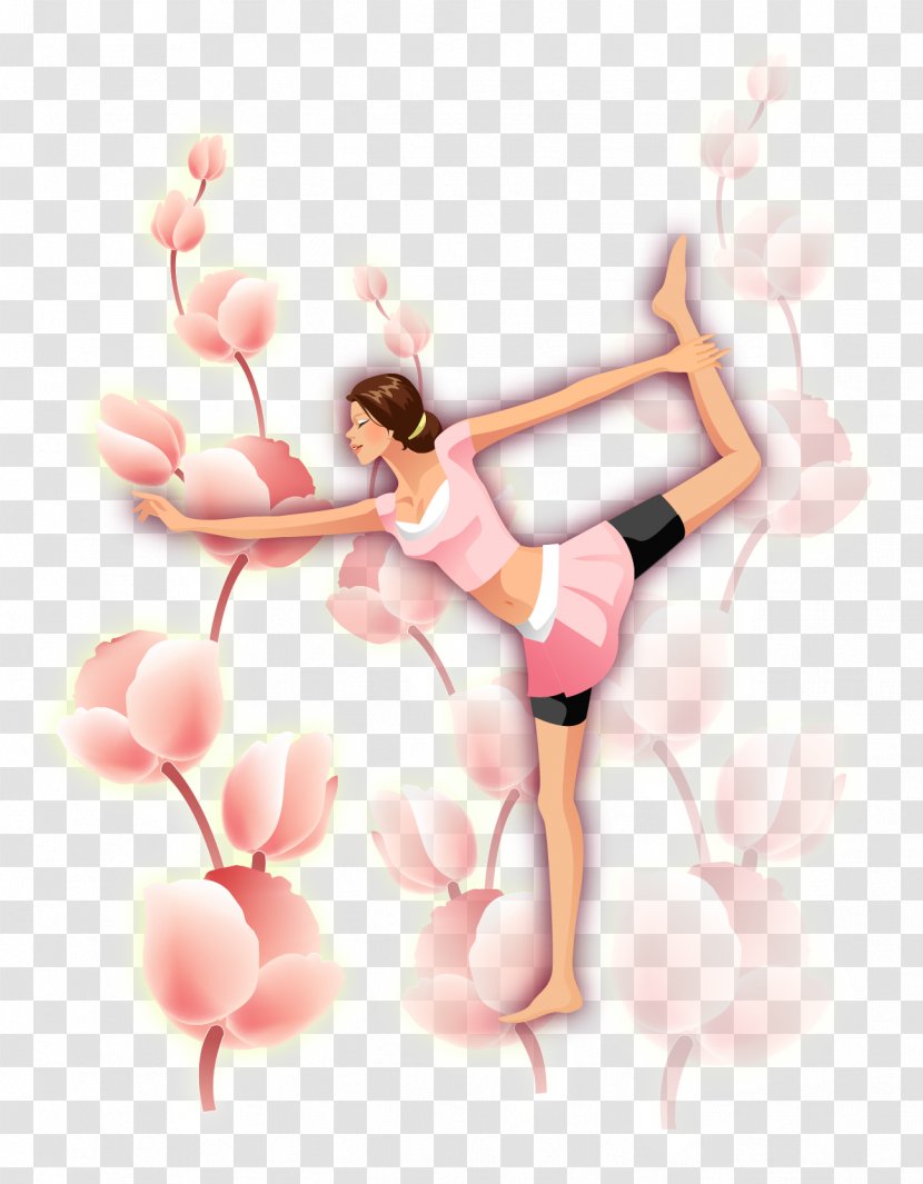 The Beauty Of Yoga - Heart - Vector Nines Transparent PNG