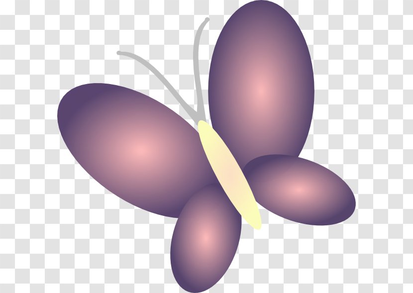 Lilac Butterfly Clip Art - Watercolor Painting Transparent PNG