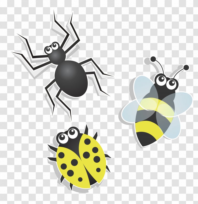 Insect Euclidean Vector Icon - Pest - Cartoon Insects Transparent PNG