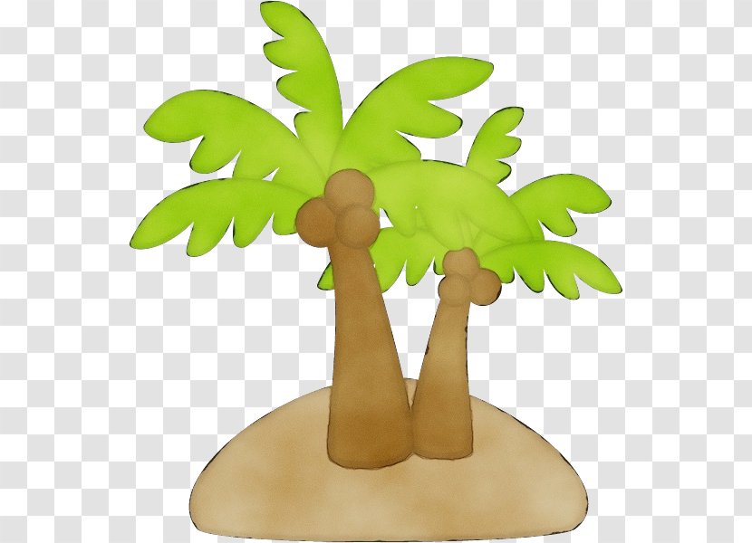 Coconut Tree Drawing - Palm - Vascular Plant Branch Transparent PNG