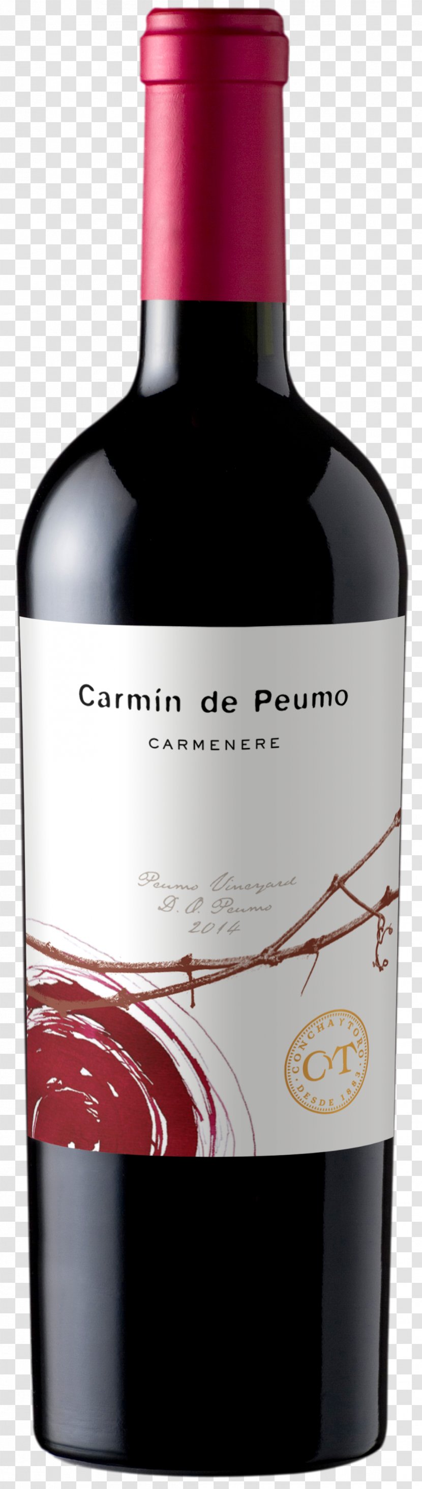 Carménère Red Wine Peumo Vina Concha Y Toro - Alcoholic Beverage Transparent PNG