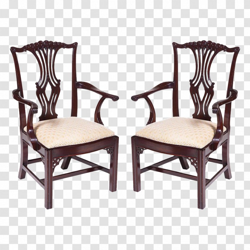 Table Chair Antique 18th Century Design - Walnut Transparent PNG